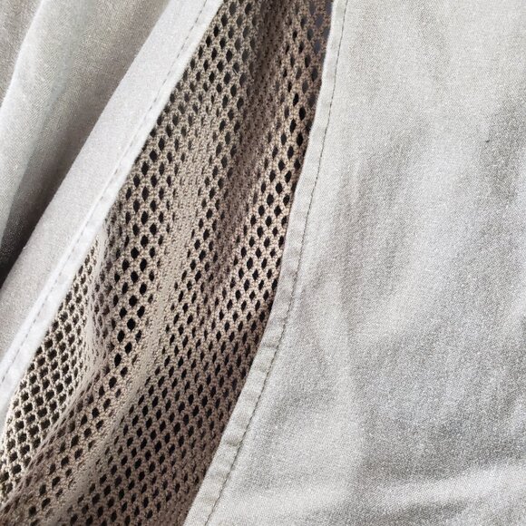 Eddie Bauer Utility Vest Cargo Heavyweight Cotton Olive Safari Photographer XL - Picture 7 of 9